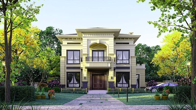 马尔康中式合院住宅，开放庭院与邻里乡亲更亲近